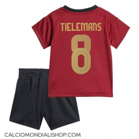 Maglie da calcio Belgio Youri Tielemans #8 Prima Maglia Bambino Europei 2024 Manica Corta (+ Pantaloni corti)